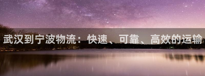 28圈官方网站是多少：武汉到宁波物流